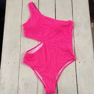 Vibrant Pink One Piece Swimsuit